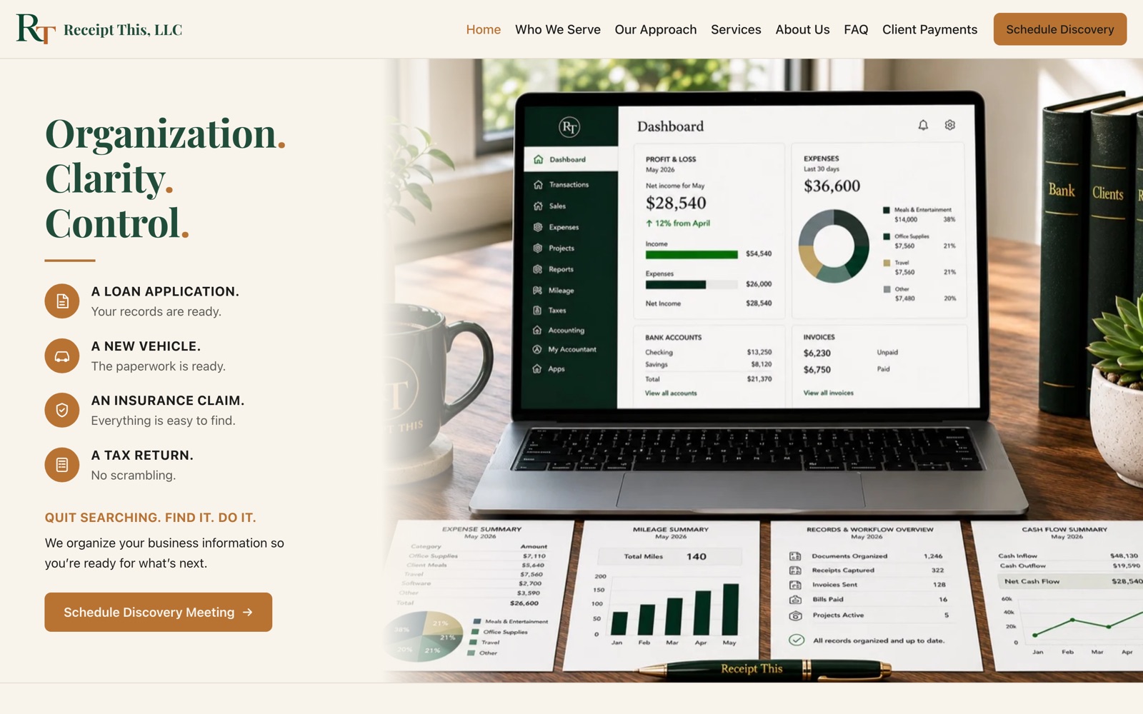 Receipt This, LLC website — hand-coded by SoonerSites